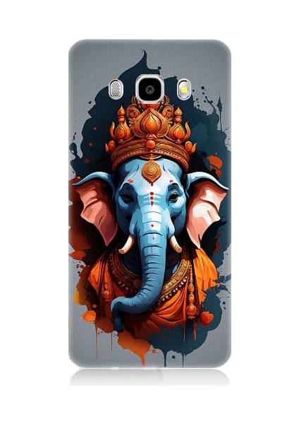 Samsung Galaxy J7 2016 Uyumlu Ganesha Ganeşa Desenli Silikon Kılıf