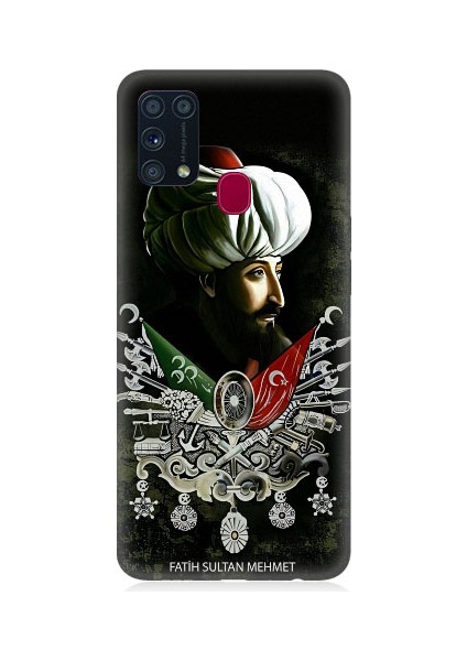 Samsung Galaxy M31 Uyumlu Fatih Sultan Mehmet Han Desenli Silikon Kılıf