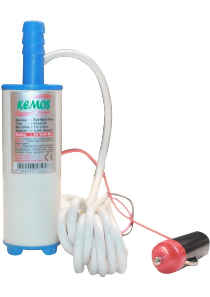 Rich 24 Volt Plastik Dalgıç Tipi Sıvı Aktarma Pompası(Çakmaklık)