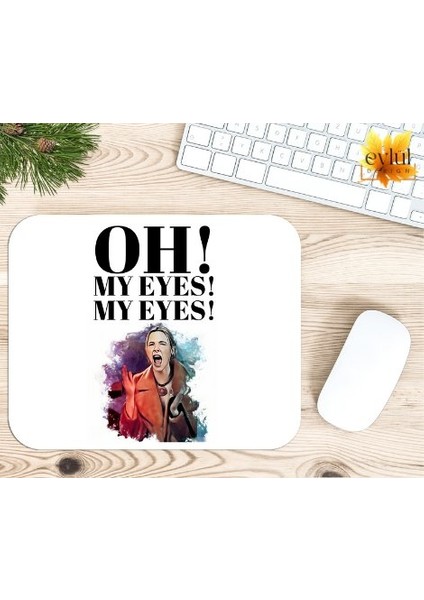 Friends Phoebe Buffay Baskılı Özel Tasarım Dikdörtgen Kaydırmaz Mousepad