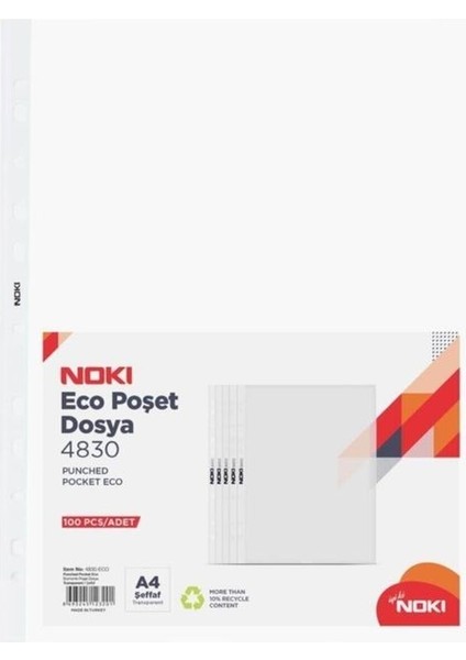 Eco A4 Poşet Dosya 500'lü 5 Paket