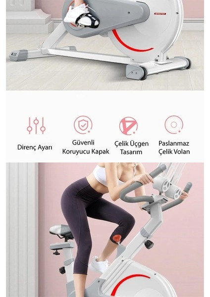 Teker Koruyucu Kapaklı Spinning Bike Kondisyon Bisikleti Ve Egzersiz Aleti - Kondisyon Aleti