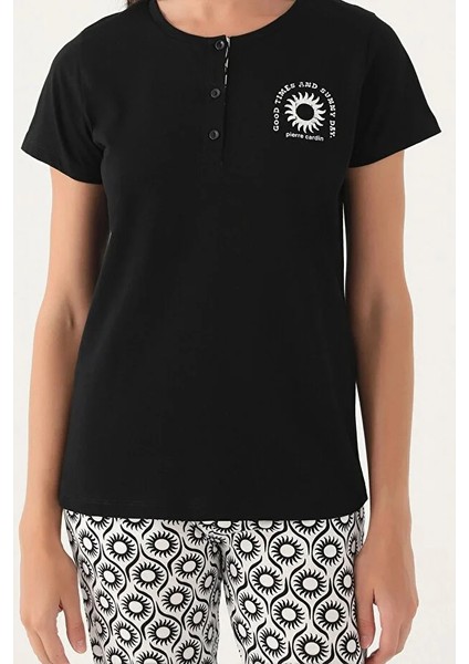 Yumuşak Dokulu Kısa Kol Kadın Pijama Takım 8785 fırsatları