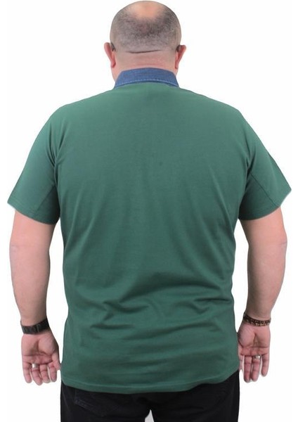 Büyük Beden Polo Kot Yaka Tişört 23420 Neftı modelleri