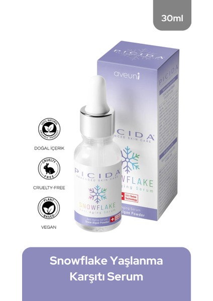 Snowflake Yaşlanma Önleyici, Onarıcı ve Sıkılaştırıcı Cilt Serumu 30 ml