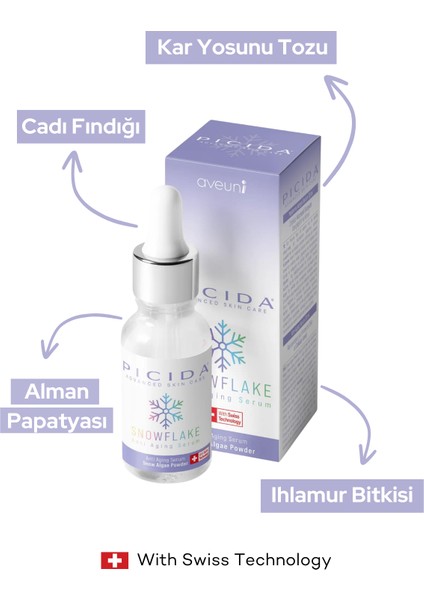 Snowflake Yaşlanma Önleyici, Onarıcı ve Sıkılaştırıcı Cilt Serumu 30 ml