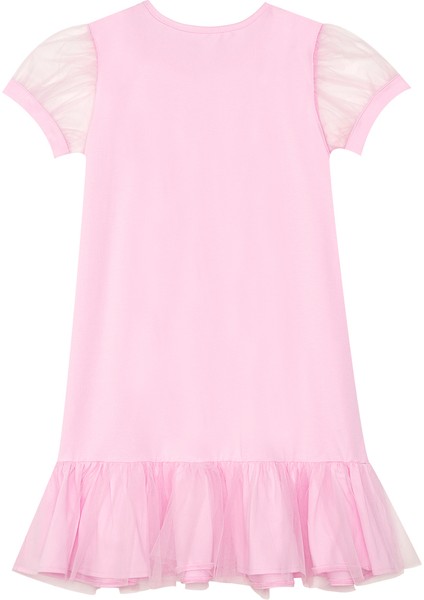 Yıldızlı Unicorn Kız Çocuk Pembe Tüllü Elbise fırsatları