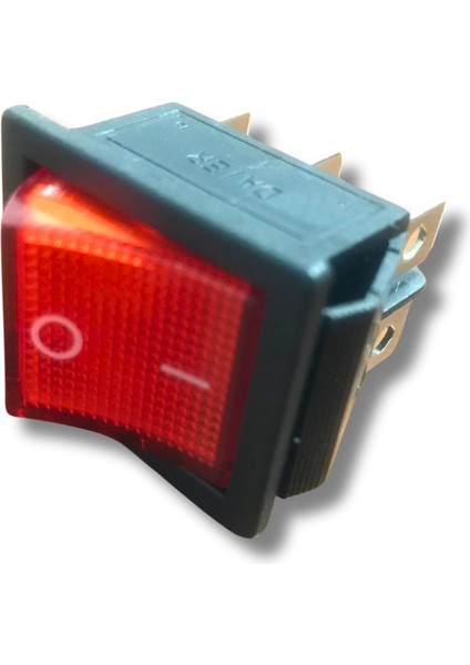 5 Adet 6 Pin On-Off Iki Konumlu Işıklı Anahtar