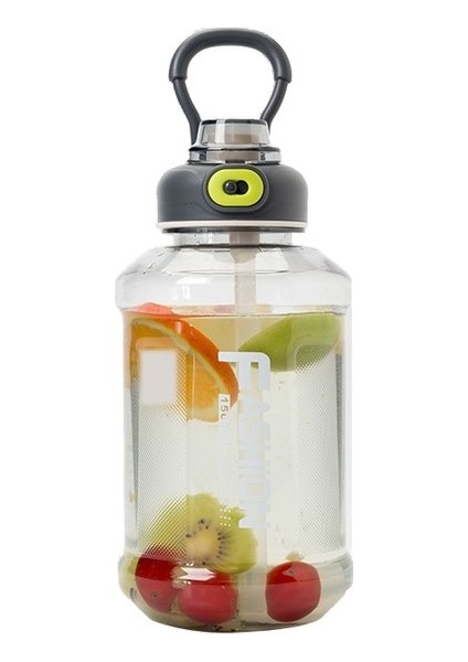 Yaz Büyük Kapasiteli Taşınabilir Tonneau Sürahi Açık Alan Sporları Saman Spor Su Şişesi Bardakları (Yurt Dışından)