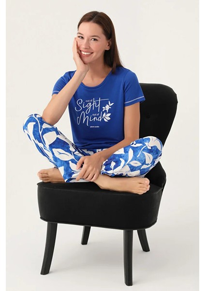 Yumuşak Dokulu Kısa Kol Kadın Pijama Takım 8833