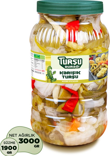 Turşu Durağı Karışık Turşu  3 kg