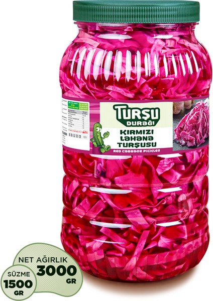 Kırmızı Lahana Turşusu 3 kg