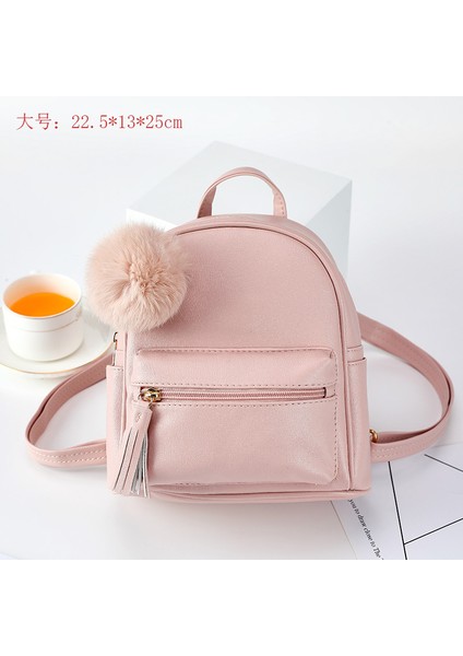 Kore Tarzı Modaya Uygun Moda Düz Renk Sırt Çantası (Yurt Dışından)