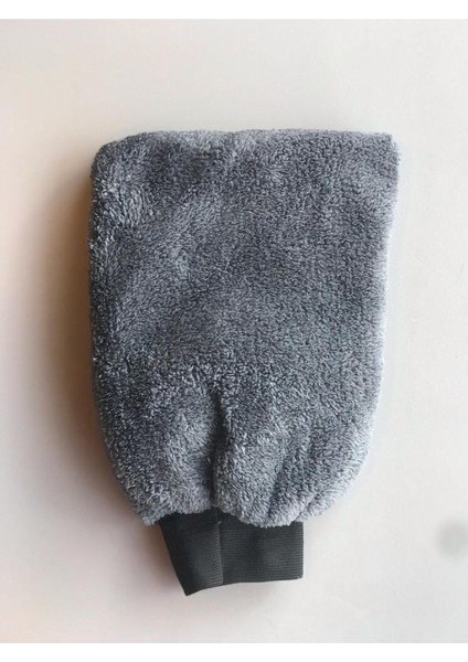Oto & Ev Yıkama ve Cila Eldiveni Mikrofiber Araç Yıkama Eldiveni Gri Renk