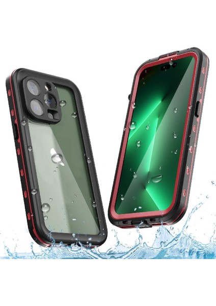 Iphone 14 Için Kılıf Pro 12FT Askeri Darbeye Su Geçirmez Dahili Ekran (Yurt Dışından)