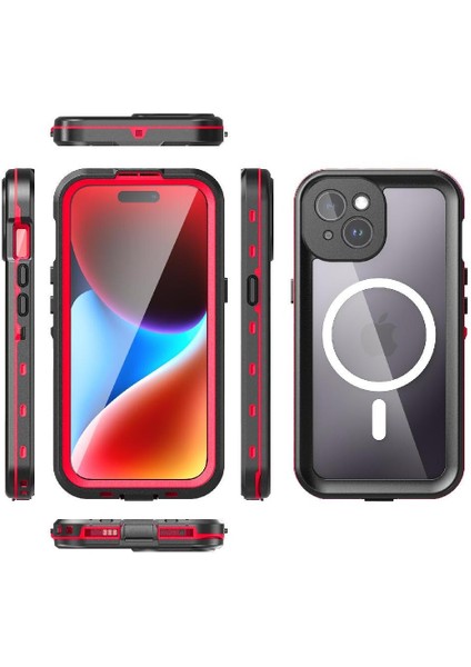 Iphone 15 Için Kılıf 12FT Askeri Darbeye Dayanıklı Ekran Koruyucu Manyetik (Yurt Dışından)