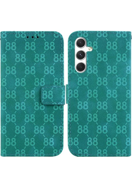 Samsung Galaxy S24 5g Için Telefon Kılıfı Kickstand Kart Tutucu Cüzdan Kapak Pu (Yurt Dışından)