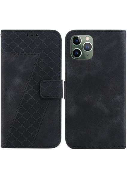 Iphone 11 Için Telefon Kılıfı Pro Max Cüzdan Pu Deri Kart Yuvası Fonksiyonu Flip (Yurt Dışından)