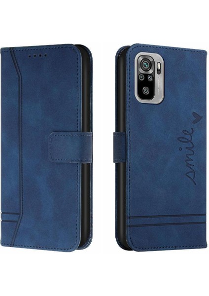 Telefon Kılıfı Için Xiaomi Redmi Not 10 4g/not 10S El Kayışı Flip Folio Kart (Yurt Dışından)