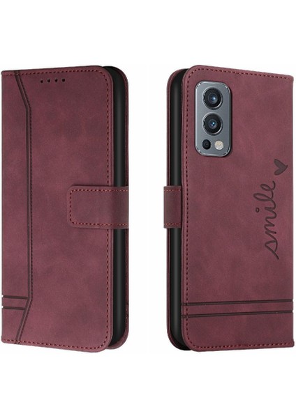 Oneplus Nord 2 5g Flip Için Telefon Kılıfı Folio Cüzdan El Kayışı Kart Yuvaları (Yurt Dışından) indirimleri