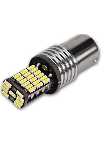 BA15S 1156 P21W 45 LED Geri Vites.sinyal.stop Ampulü 2 Adet 1 Takım 2 Adet -Beyaz