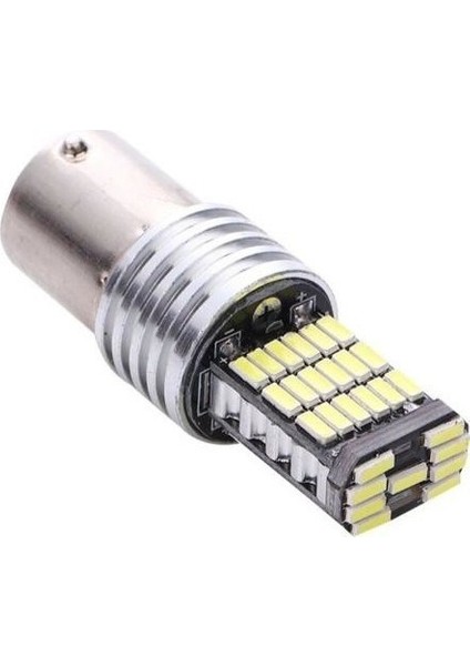 BA15S 1156 P21W 45 LED Geri Vites.sinyal.stop Ampulü 2 Adet 1 Takım 2 Adet -Beyaz