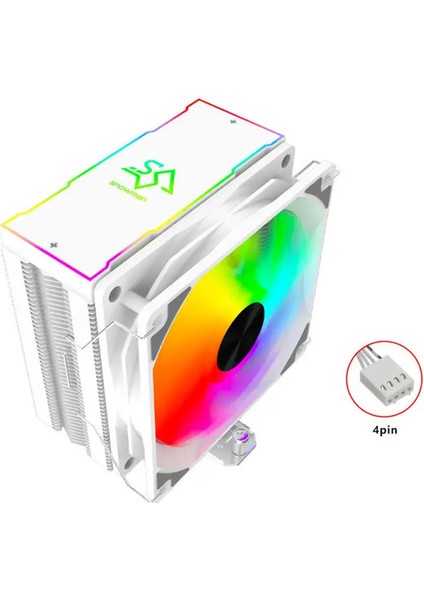 Mt4-V3 12CM Colorful Fan 4pin + 4 Borulu Premium Beyaz Cpu Fan