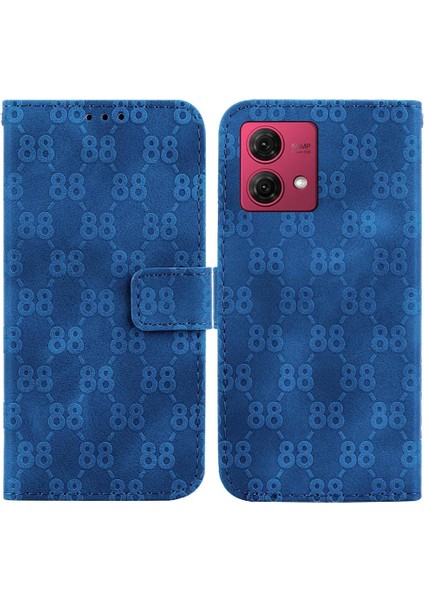Motorola Moto G84 5g Için Telefon Kılıfı Pu Deri Cüzdan Kapak Kickstand 8 (Yurt Dışından)