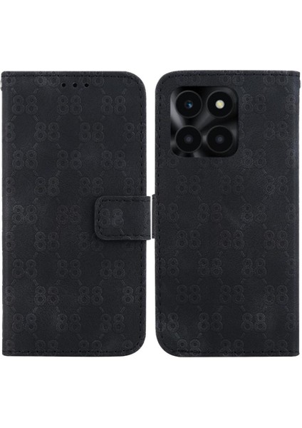 Onur X6A Cüzdan Kapak Için Telefon Kılıfı Pu Deri Çift 8 Kabartmalı Kart (Yurt Dışından)