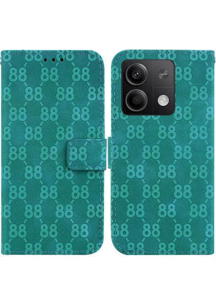 Telefon Kılıfı Için Xiaomi Redmi Not 13 5g Pu Deri Kart Tutucu Çift 8 (Yurt Dışından)