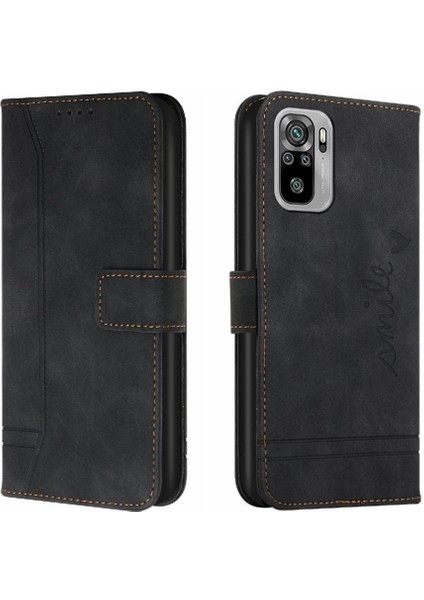 Telefon Kılıfı Için Xiaomi Redmi Not 10 4g/not 10S El Kayışı Flip Folio Kart (Yurt Dışından)
