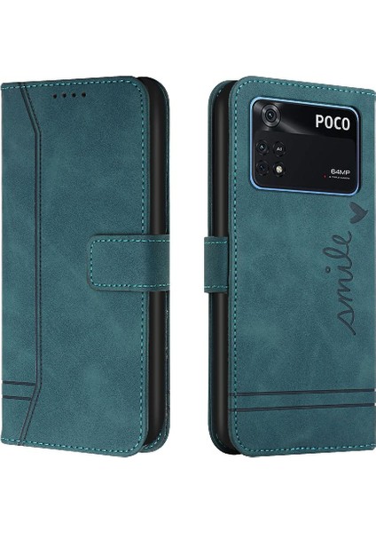 Telefon Kılıfı Için Xiaomi Poco M4 Pro 4g Kart Yuvaları Kapak Flip Folio Cüzdan Pu (Yurt Dışından) indirimleri