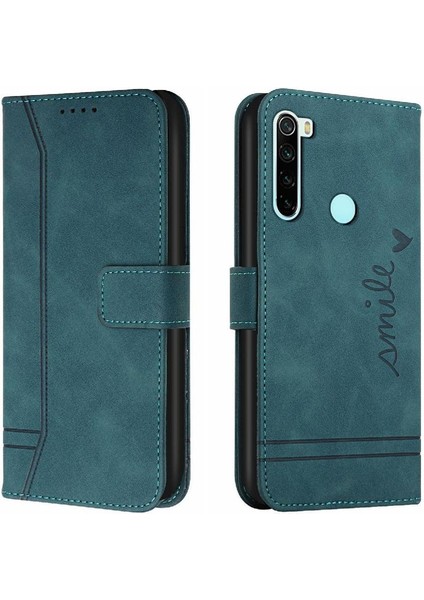 Telefon Kılıfı Için Xiaomi Redmi Not 8t Kart Yuvaları Kapak Manyetik Kapatma Pu (Yurt Dışından)