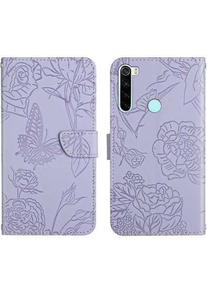 Xiaomi Redmi Not 8t Çiçekler ve Kelebekler Anti-Damla Koruma (Yurt Dışından)