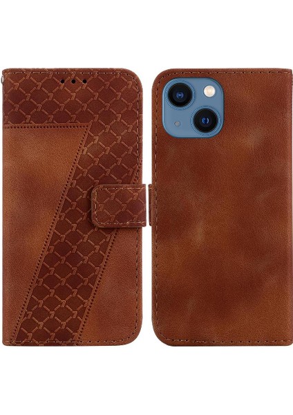 Telefon Kılıfı Için iphone 14 Flip Folio Kapak Cüzdan Kart Yuvası Fonksiyonu Pu (Yurt Dışından)