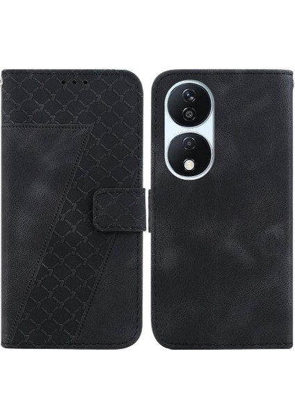 Onur X7B Kart Yuvası Fonksiyonu Için Telefon Kılıfı Flip Folio Kapak Kabartmalı Pu (Yurt Dışından)