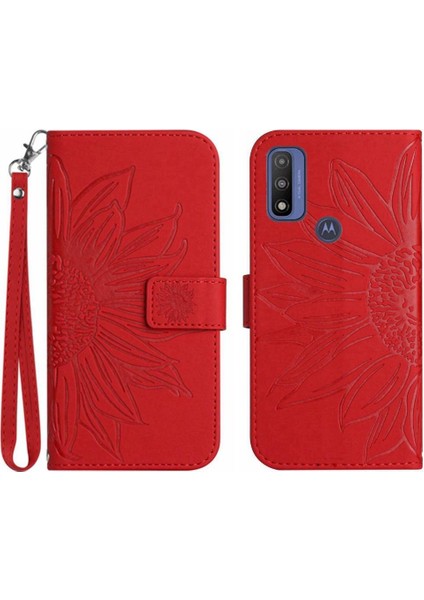 Motorola Moto G Saf 2021 Flip Cüzdan Telefon Kılıfı Için Kılıf ile Lüks Pu (Yurt Dışından)