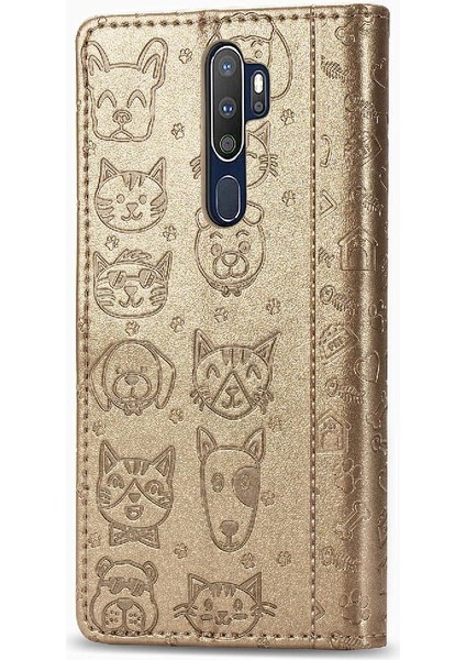 Oppo A5 2020/A9 2020 Için Kılıf Kısa Kayış Deri Kılıf Kapak Çevirin (Yurt Dışından) fırsatları
