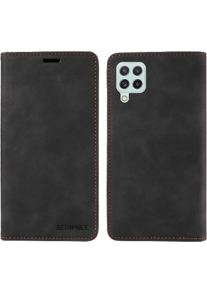 Samsung Galaxy A22 4g Koruyucu Pu Deri Manyetik Folio Cüzdan (Yurt Dışından)