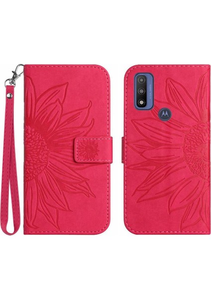 Motorola Moto G Saf 2021 Flip Cüzdan Telefon Kılıfı Için Kılıf ile Lüks Pu (Yurt Dışından)