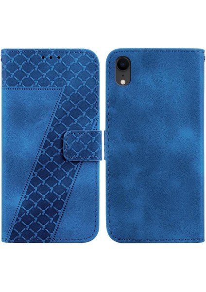 Iphone Xr Cüzdan Pu Deri Kabartmalı Desen Kart Yuvası Flip Telefon Kılıfı (Yurt Dışından)