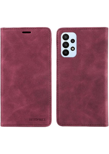Samsung Galaxy M13 4g Pu Deri Folio Cüzdan Koruyucu Manyetik (Yurt Dışından)