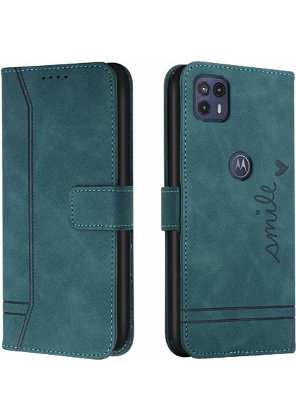 Motorola Moto G50 5g Flip Folio Cüzdan Için Telefon Kılıfı El Kayışı Kart Pu (Yurt Dışından)