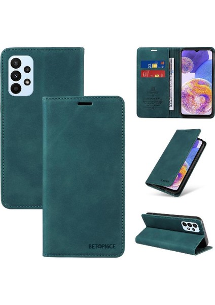 Samsung Galaxy A23 4g/5g Için Kılıf Folio Cüzdan Manyetik Pu Deri (Yurt Dışından)