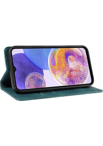 Samsung Galaxy A23 4g/5g Için Kılıf Folio Cüzdan Manyetik Pu Deri (Yurt Dışından)