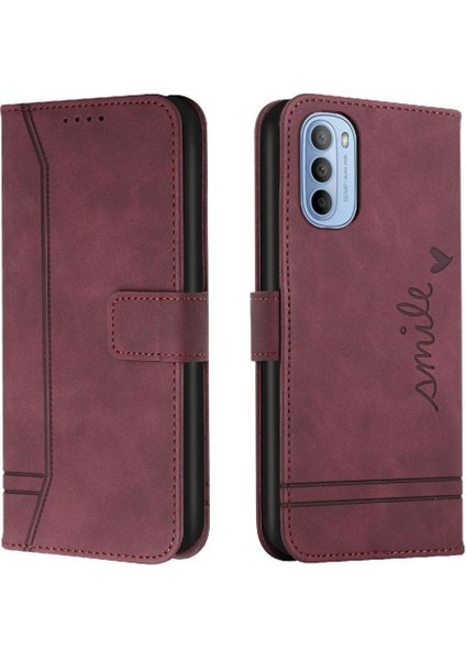 Motorola Moto G51 5g Için Telefon Kılıfı Pu Deri Flip Folio Cüzdan El Kartı (Yurt Dışından)