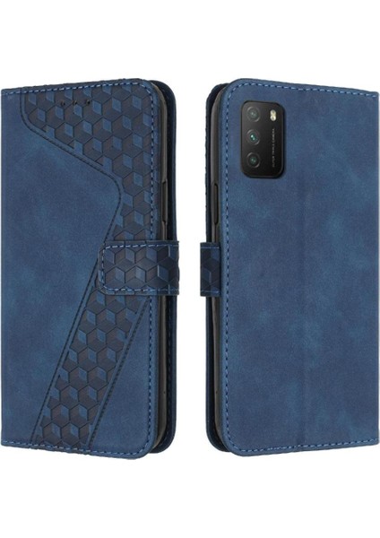 Xiaomi Poco M3 Kickstand Kart Yuvaları Için Telefon Kılıfı Kapak Flip Folio Cüzdan (Yurt Dışından)