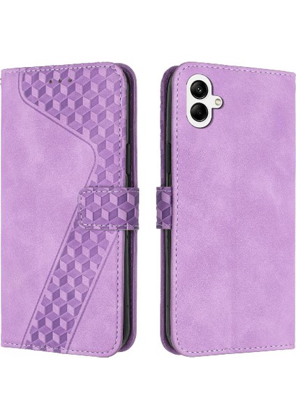 Samsung Galaxy A05 Manyetik Flip Folio Kickstand Kart Yuvaları Için Telefon Kılıfı (Yurt Dışından)