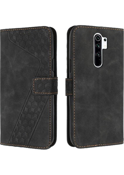 Telefon Kılıfı Için Xiaomi Redmi 9 Kickstand Flip Folio Cüzdan Kart Yuvaları Kapak (Yurt Dışından)