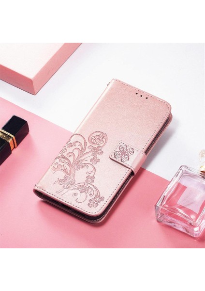 Oppo A54 4g Için Kılıf Kısa Kayış Dört Yapraklı Yonca Deri Kılıf Kapak Çevirin (Yurt Dışından) fiyatları